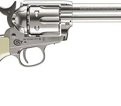 Umarex Colt Single Action Peacemaker .177 Airgun Co2 BB Pistol (Nickle/White) 2