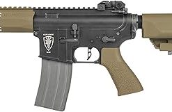 Elite Force M4 AEG Automatic 6mm BB Rifle Airsoft Gun, CQC, Black/Tan 2