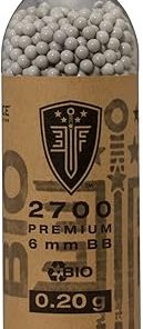 Elite Force Umarex Premium Biodegradable 6mm Airsoft BBS Ammo.20 Gram, 2700 Count, White, 2279-BIO