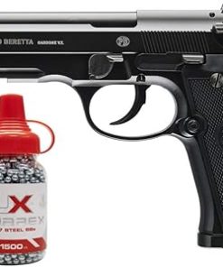 Umarex Beretta Fully Licensed 92A1 CO2 Full Metal Semi/Full Auto Blowback Airgun Black W/Free 1500 .177 BB - HSA is A Real Manufacturers Authorized Dealer Since 1999