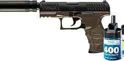 Elite Force Walther PPQ 6mm BB Pistol Airsoft Gun, Combat Kit (Gun, 800 BBs and 2 Mags), One Size (2272545)