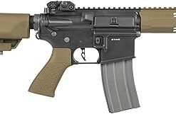 Elite Force M4 AEG Automatic 6mm BB Rifle Airsoft Gun, CQC, Black/Tan