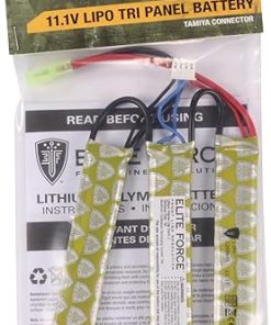 Elite Force Airsoft Battery for 6mm BB Electric Airsoft Guns, 11.1V Lipo 1200 mAh, Tri-Panel – Tamiya 2
