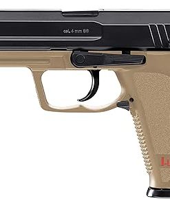 Elite Force HK Heckler & Koch USP CO2 Powered 6mm BB Pistol Airsoft Gun, Standard Action, Dark Earth Brown
