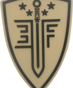 Elite Force Airsoft Guns and Airsoft Gear PVC Patch, Tan, Shield Patch 2