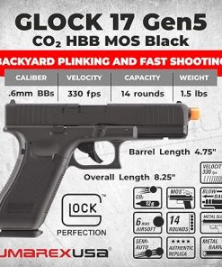 Glock 17 Gen 5 MOS Blowback 6mm BB Gun Airsoft Pistol 2
